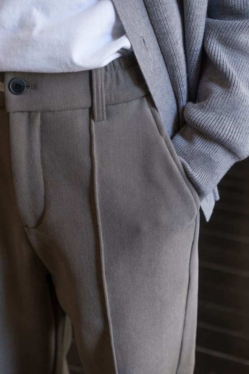 PANTS 秋冬厚款垂感直筒褲復古中縫線設計加絨保暖鬆緊腰休閒長褲