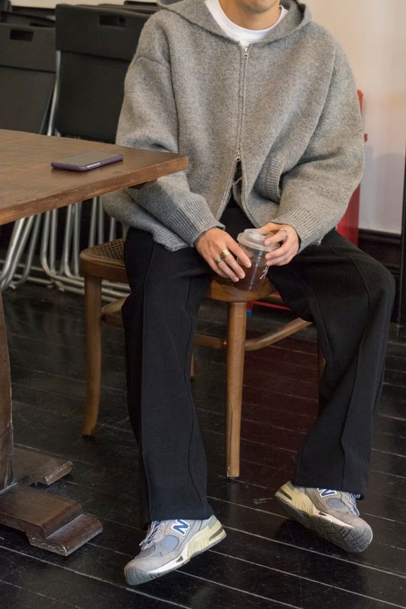 PANTS 秋冬厚款垂感直筒褲復古中縫線設計加絨保暖鬆緊腰休閒長褲