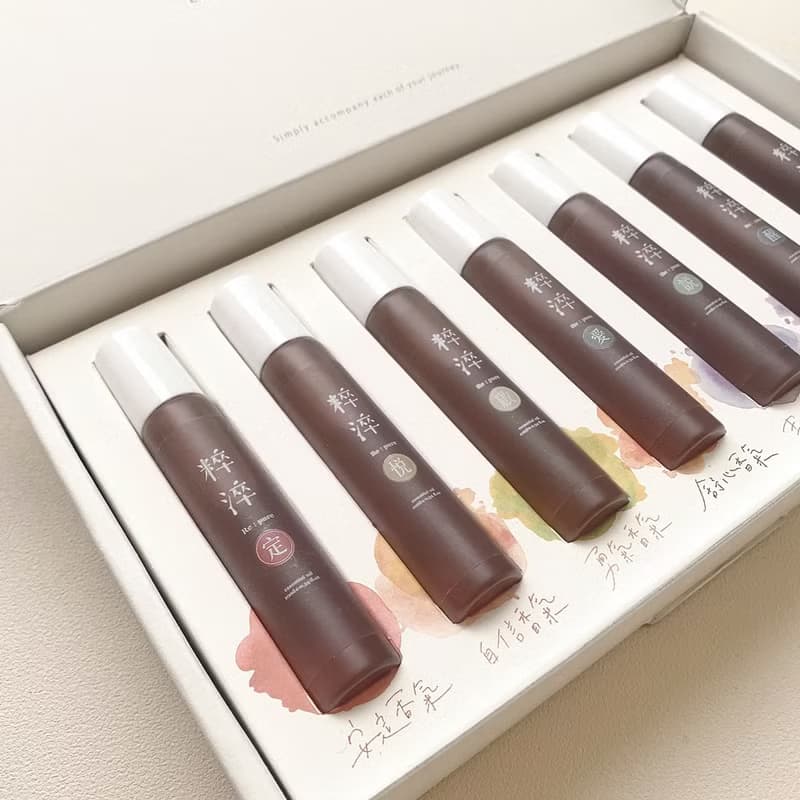 精油七脈輪能量精油滾珠禮盒7入