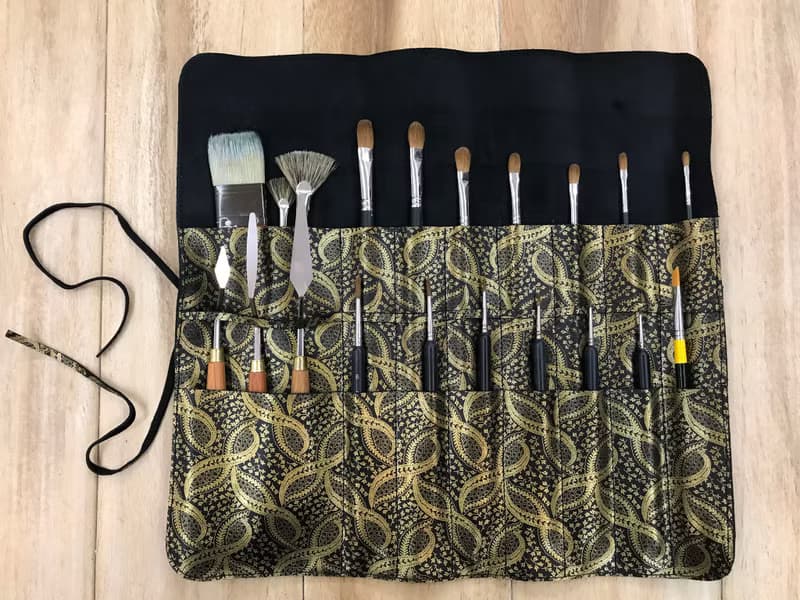 【梁絮皮藝】畫筆筆袋/工具筆袋/牛皮/限量手工訂製/聖誕節禮物