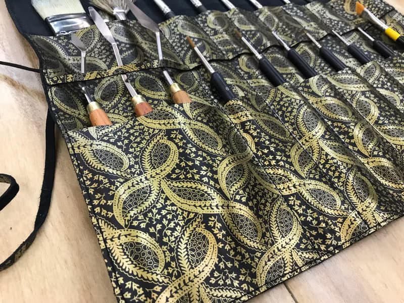 【梁絮皮藝】畫筆筆袋/工具筆袋/牛皮/限量手工訂製/聖誕節禮物