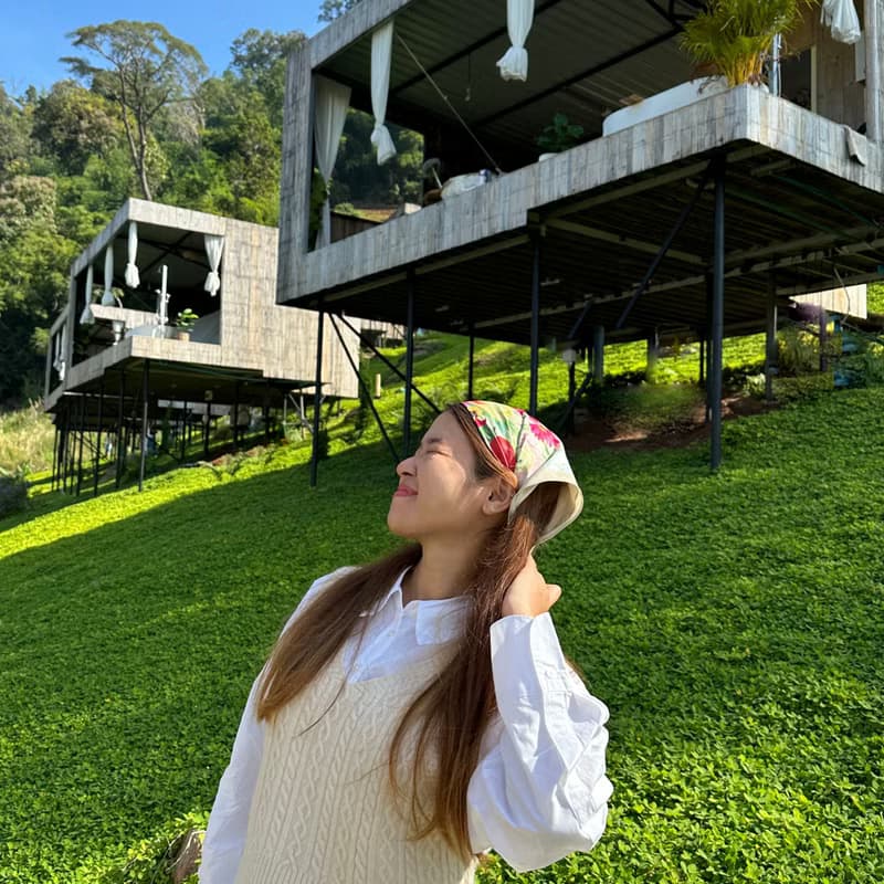Scarf : ttq floral scarf : shining vibe
