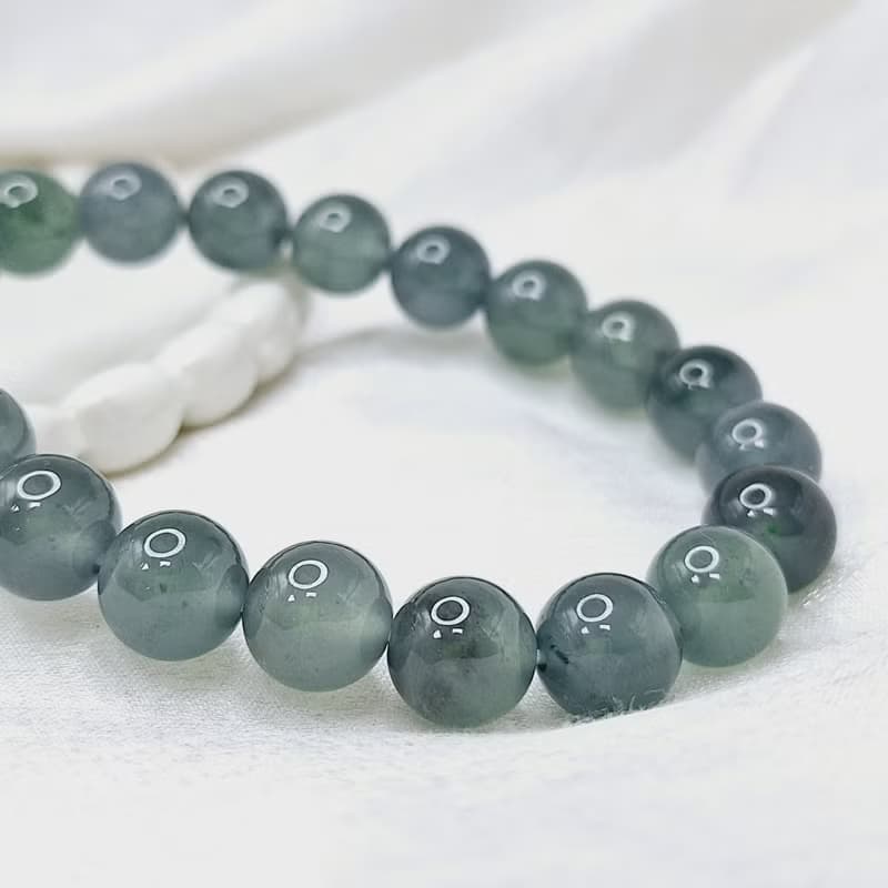 冰種超美危料藍水手珠珠串手串 |天然A貨翡翠