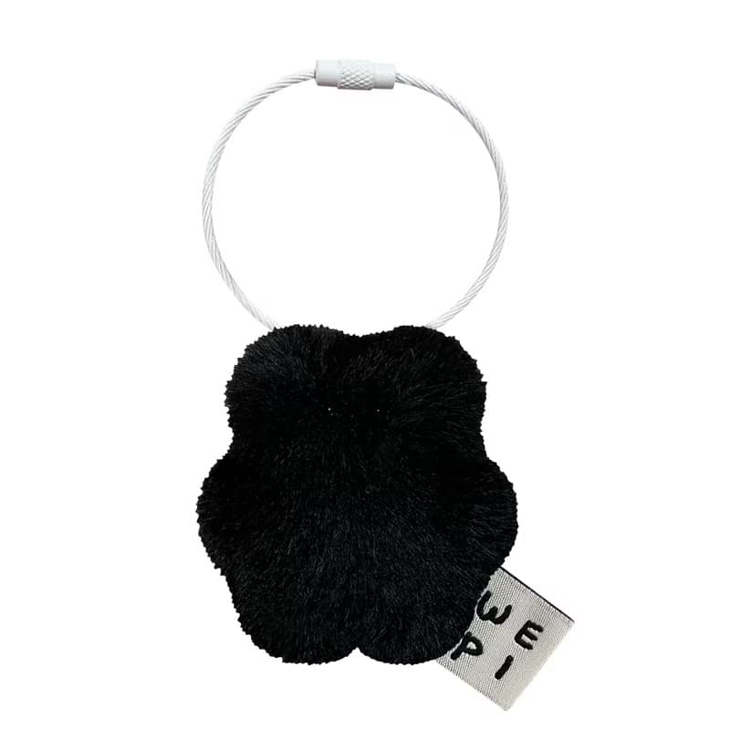 Micro kkamang key ring (5X5cm) /handmade fur mini doll present charm miniature
