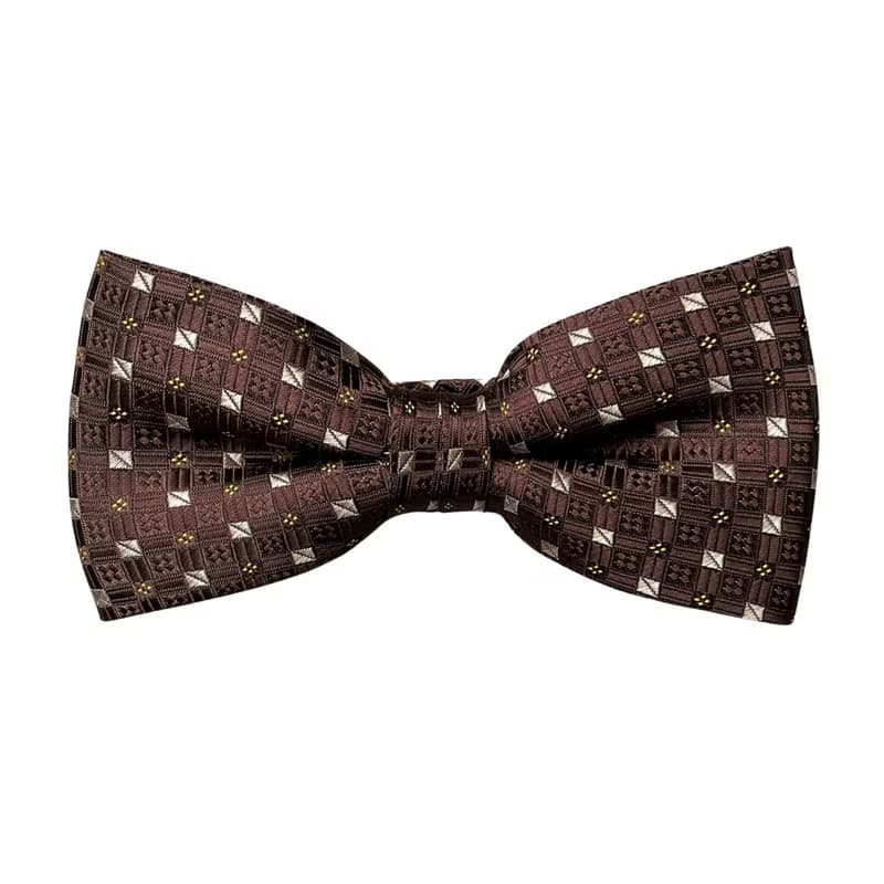 方塊圖騰咖啡領結