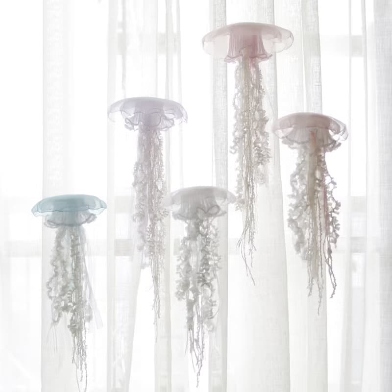 水母掛飾 (中 / 粉色) 1pc 海洋 藝術 裝飾品
