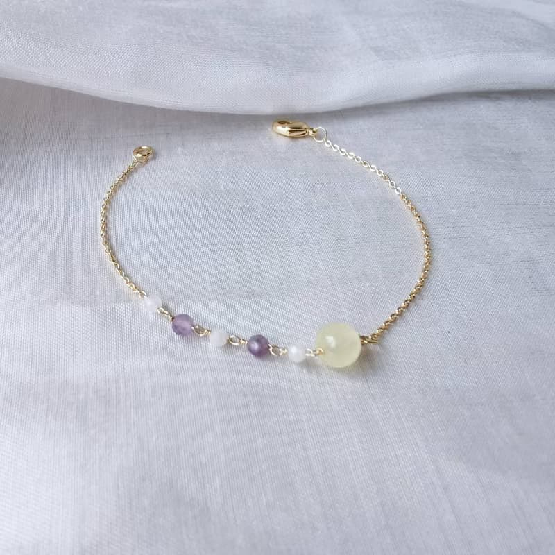 【Veverka】凝固 - 天然石手鍊 多色 現貨