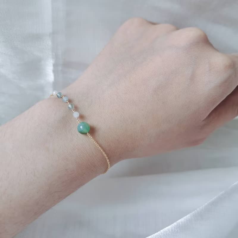 【Veverka】凝固 - 天然石手鍊 多色 現貨