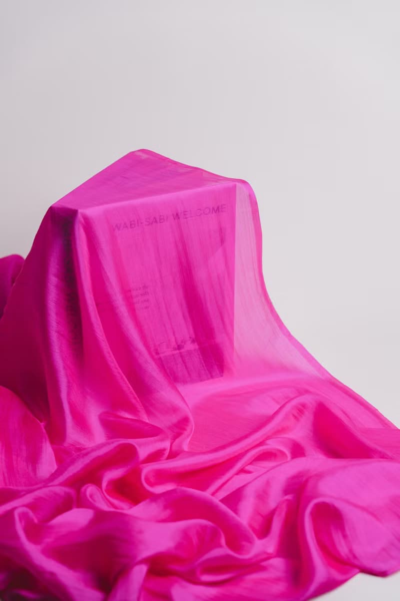 100% Mulberry Silk Scarf – Hand Dyed, Lightweight, Hot Pink
