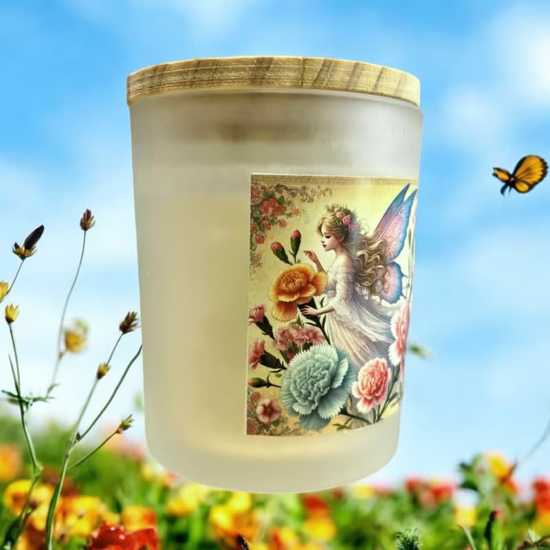 夏日風情香氛調香圓杯蠟燭  天然大豆椰子蠟 可適用融蠟燈