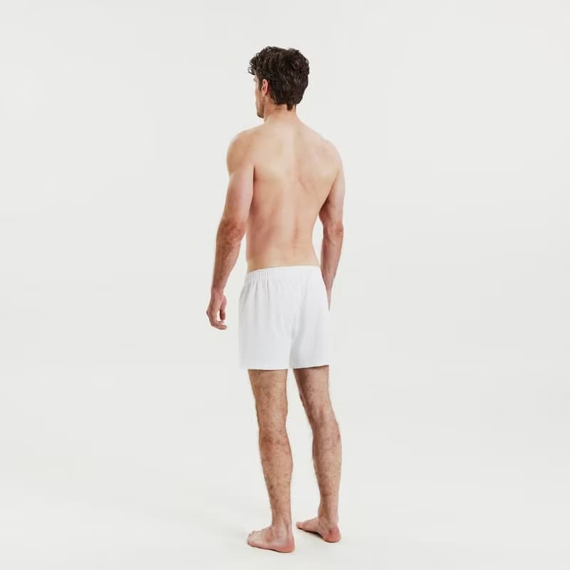 Bread & Boxers 兩件組 Jersey Boxer 柔彈平口內褲 - 白