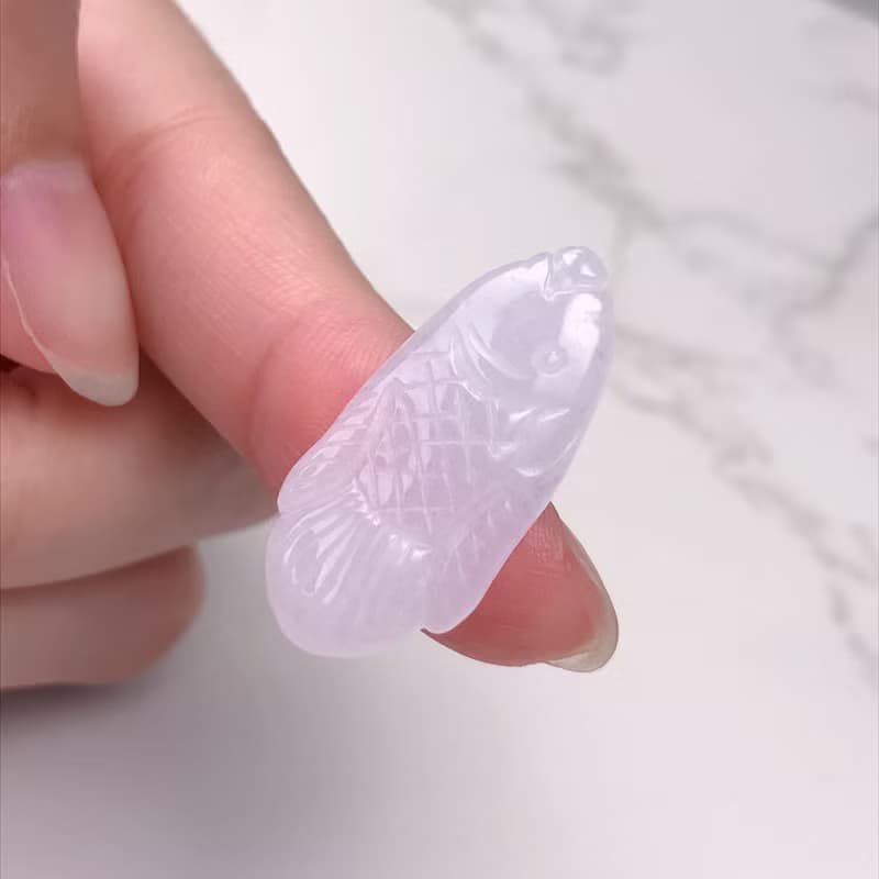 冰種翡翠魚 | 天然緬甸A貨翡翠 | 送禮