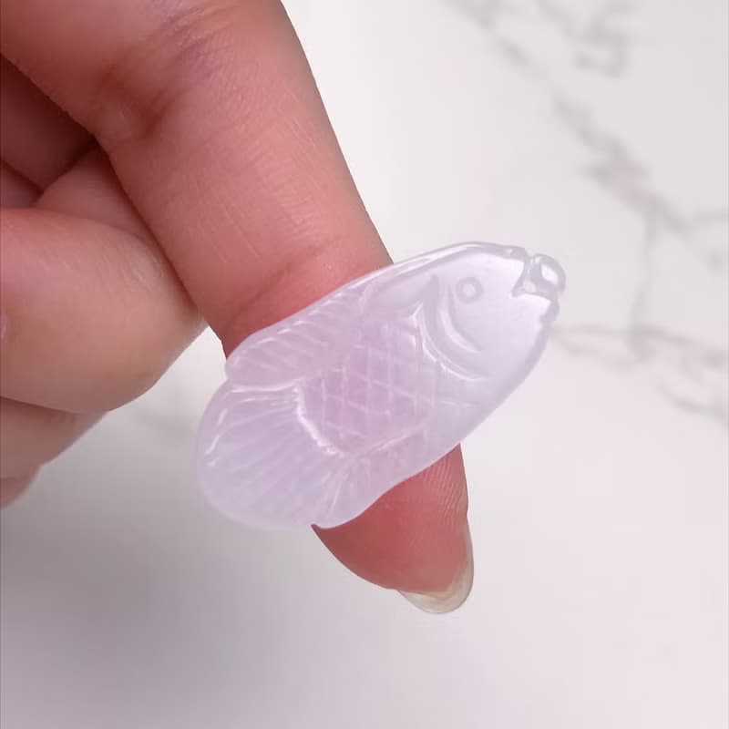 冰種翡翠魚 | 天然緬甸A貨翡翠 | 送禮