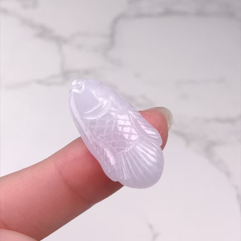 冰種翡翠魚 | 天然緬甸A貨翡翠 | 送禮