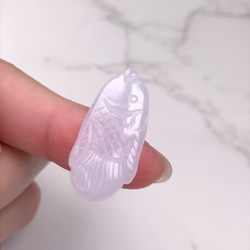 冰種翡翠魚 | 天然緬甸A貨翡翠 | 送禮