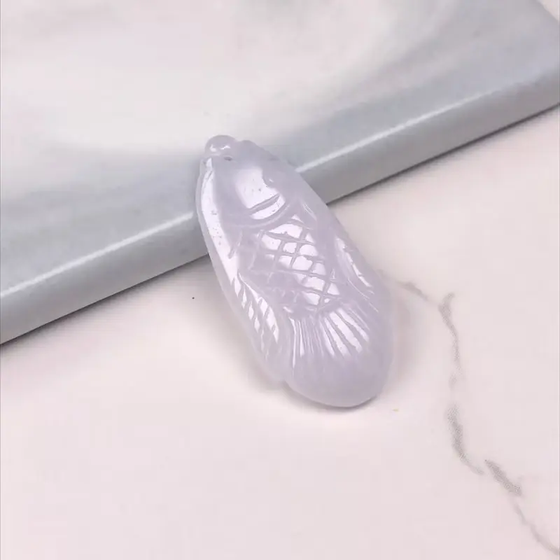 冰種翡翠魚 | 天然緬甸A貨翡翠 | 送禮