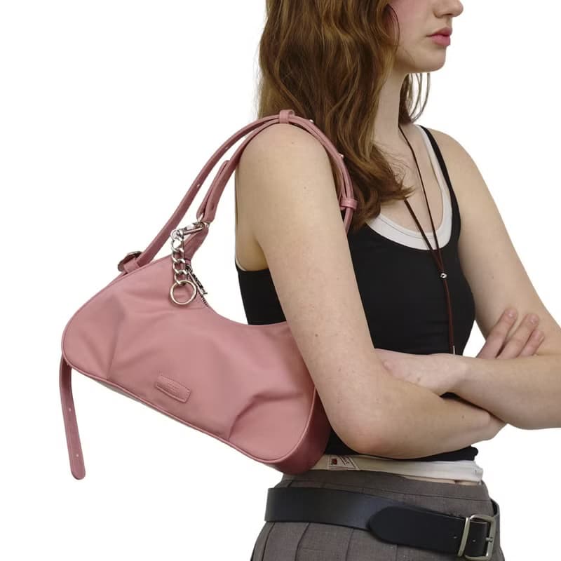 韓國製 MUR Atte 手袋/單肩包/手提袋 (Nylon Pink)