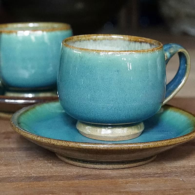 小樽燒咖啡杯組