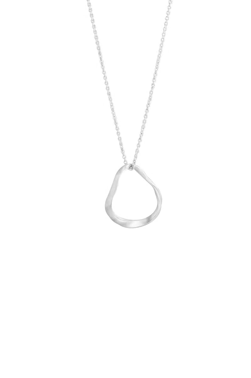 【品牌設計款最佳禮物】鏤空絲緞純銀項鍊 Ripple Necklace