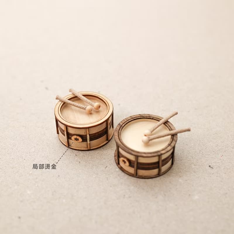 仿真小軍鼓吊飾 鑰匙圈 音樂手作禮物