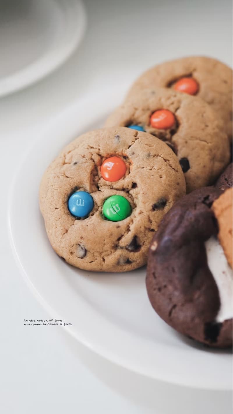 美式軟餅乾-經典巧克力 m&m巧克力 伯爵口味