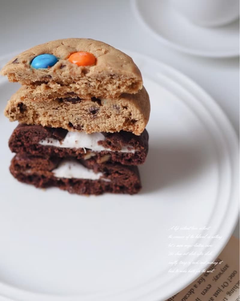 美式軟餅乾-經典巧克力 m&m巧克力 伯爵口味