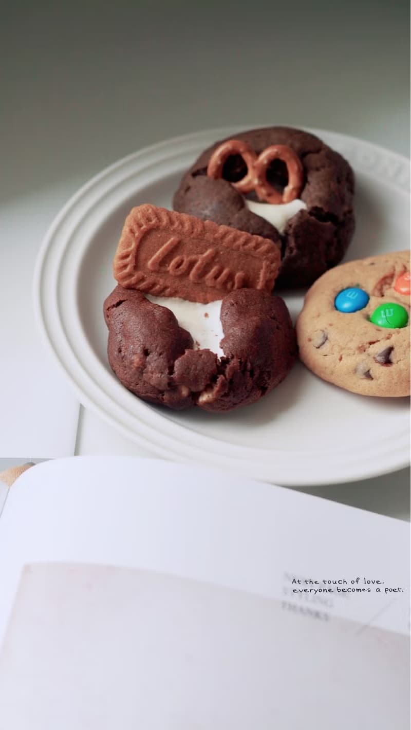 美式軟餅乾-經典巧克力 m&m巧克力 伯爵口味