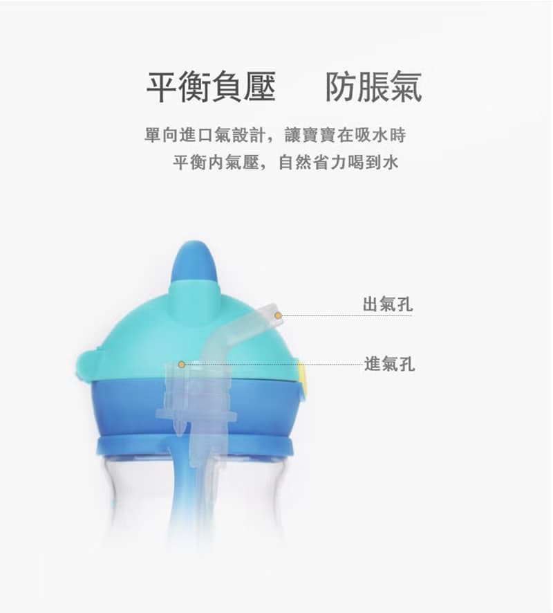 b&h TRITAN 鴨嘴360度防漏雙柄兒童學習杯240 毫升 (紫色)