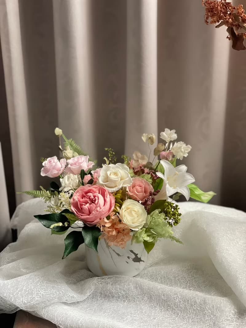 【花訴花藝】靜謐晨光-永生花禮/開幕花禮/升遷花禮/祝賀花禮