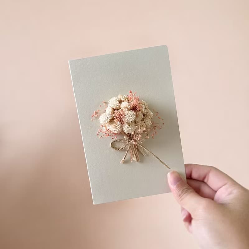 【24小時快速出貨】浪漫小花束手工卡片/卡片/生日/情人/母親節
