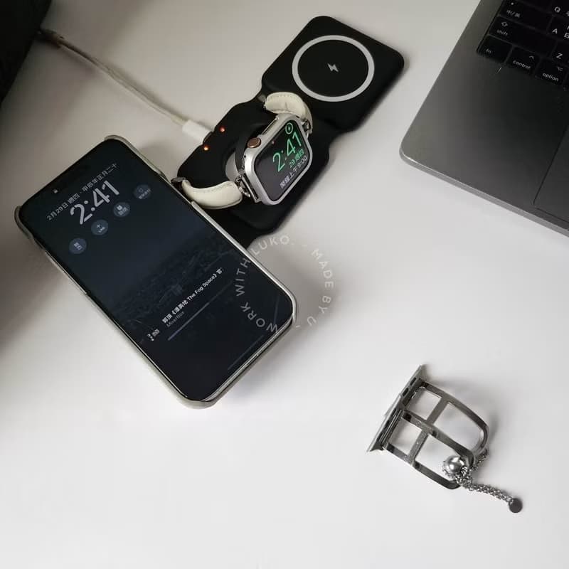 Apple Watch | IPhone 三合一 磁吸旅行摺疊無線充電盤