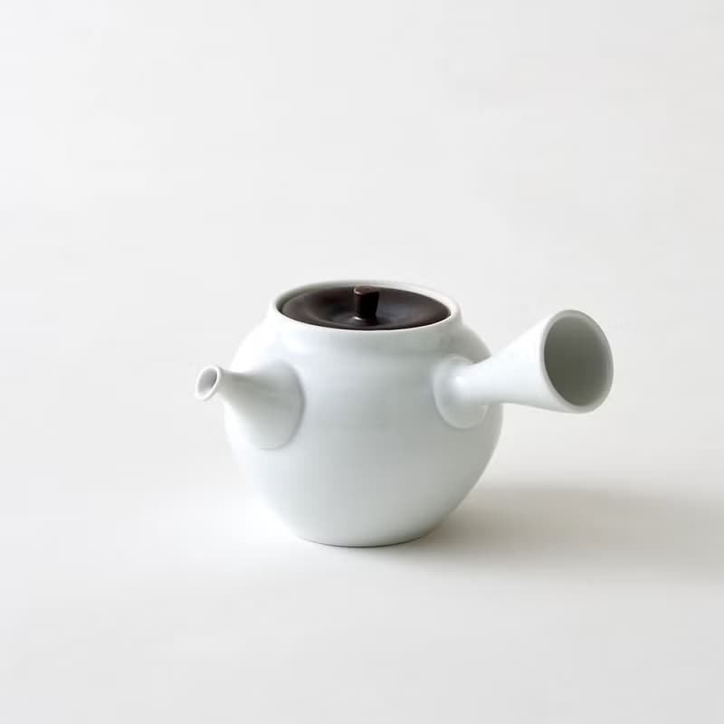 茶器　急須、湯呑2個セット 桐箱入り　錆釉