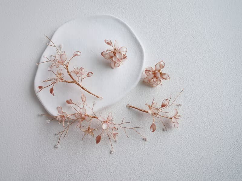 小女人 耳環 -手作水晶花 樹脂飾品 禮物 閨蜜飾品