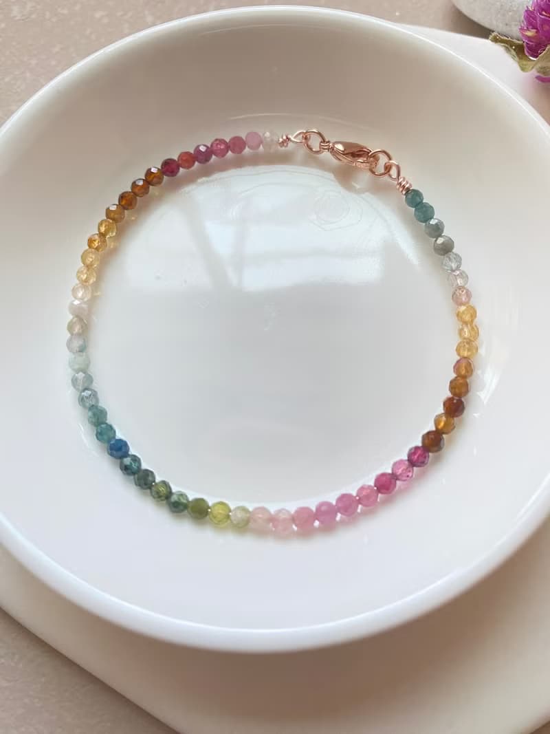 【Kimiko手作飾品】漸層色碧璽手鍊