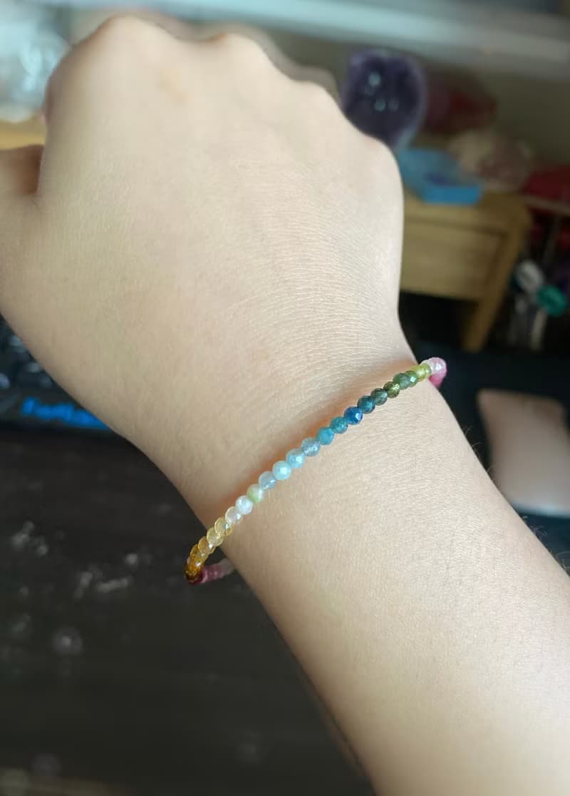 【Kimiko手作飾品】漸層色碧璽手鍊