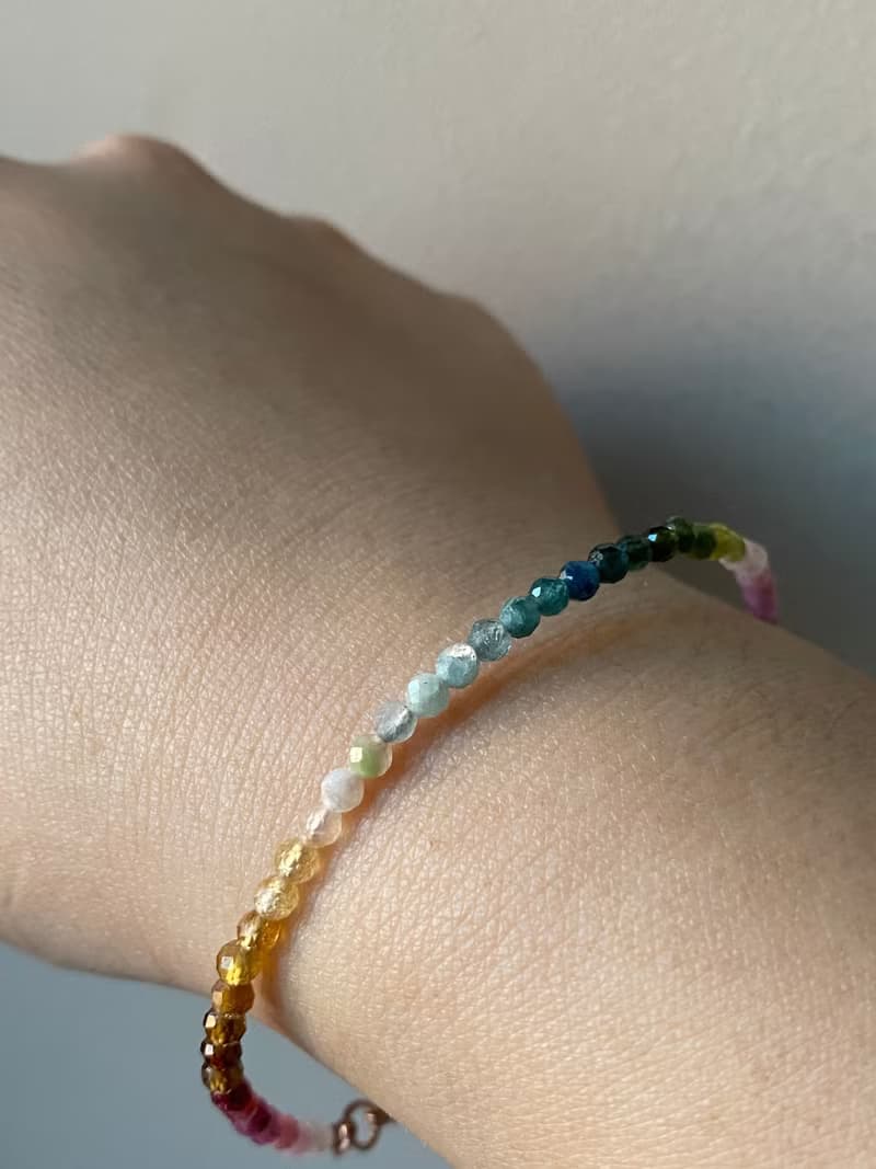 【Kimiko手作飾品】漸層色碧璽手鍊