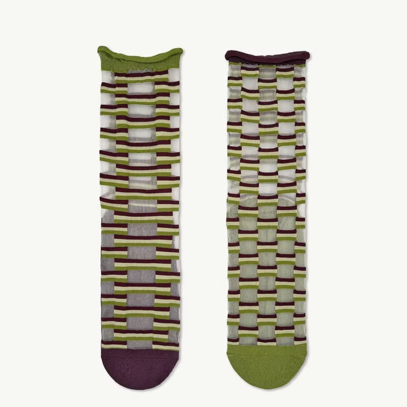 ビッツ ボーダー・ bits_border / organic cotton  /socks