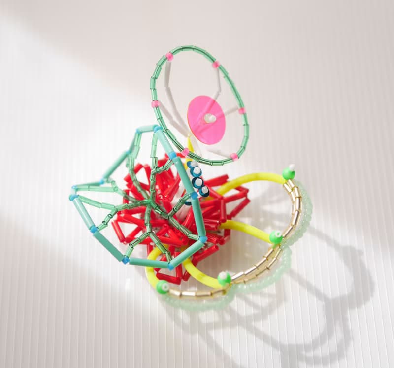 tsububu【受注制作】/片耳販売/ビーズ刺繍/微生物/ピアス,イヤリング/遊園地