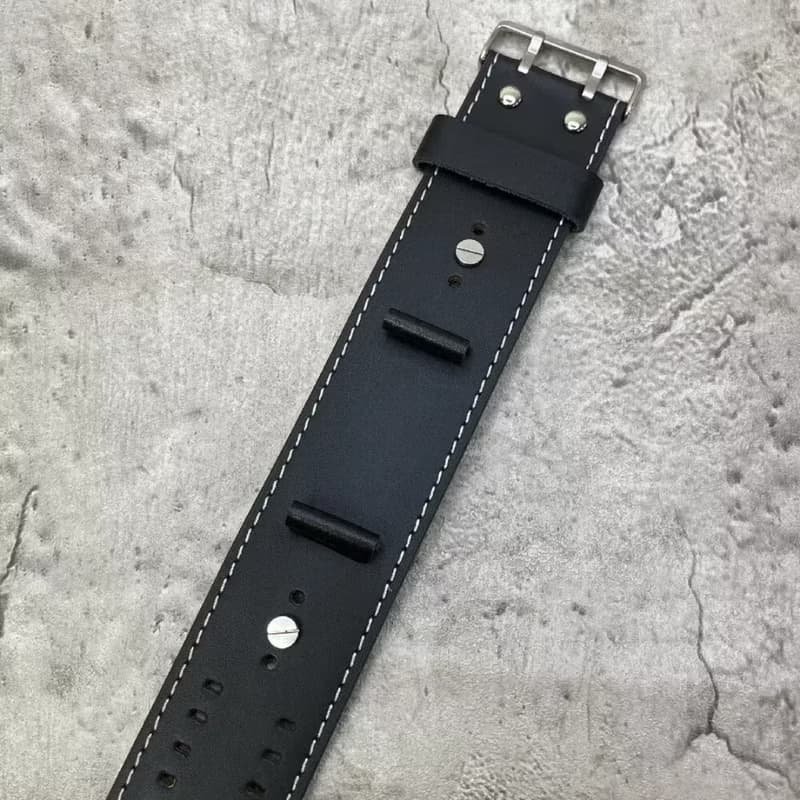 Timeless 加長款復古牛皮真皮手錶腕帶16/18/20/22MM