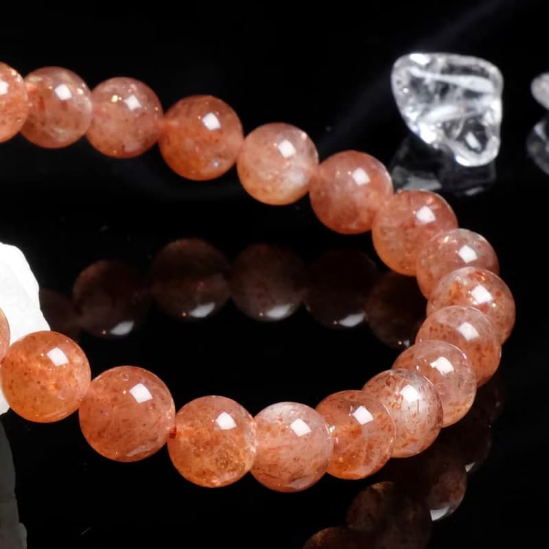 一圖一物│#454 7mm 金太陽石水晶手鍊 招貴人開運招財化太歲飾品