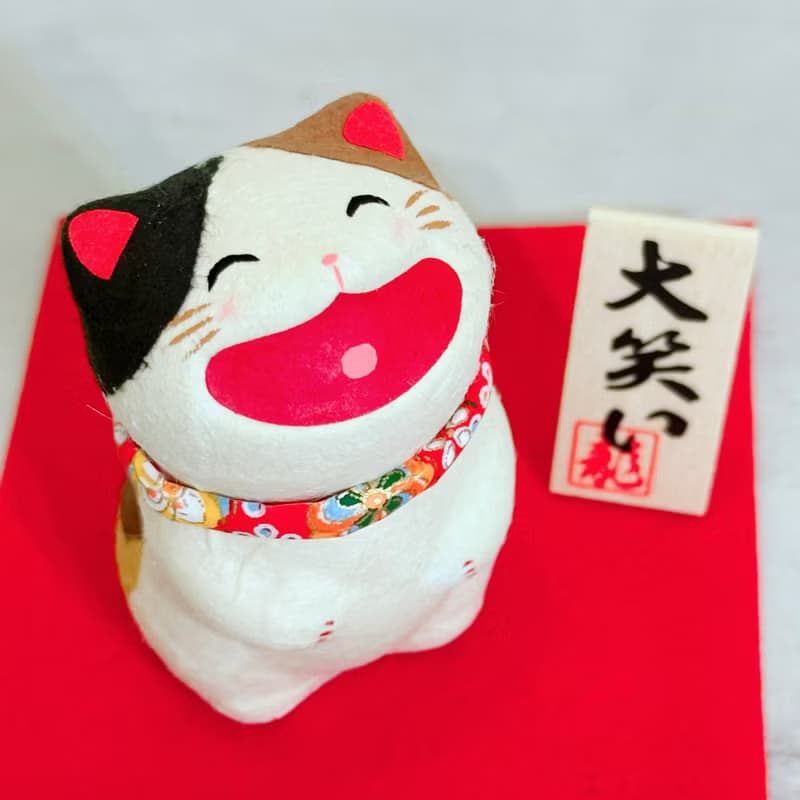 日本【RYUKODO】授權-開運暴富招財貓(花)|散水禮物|退休禮物