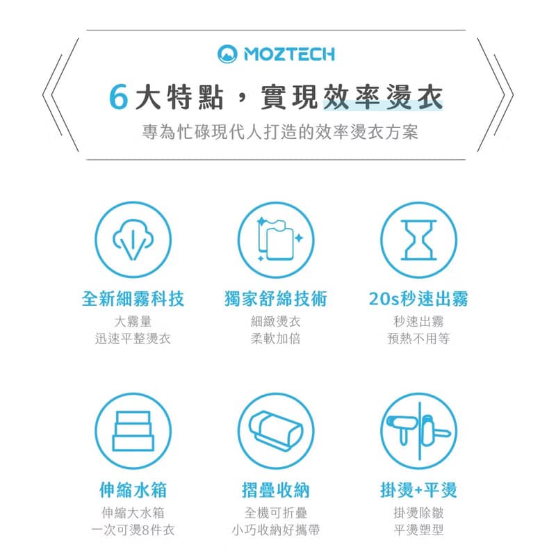 MOZTECH | 折疊式蒸汽掛燙機