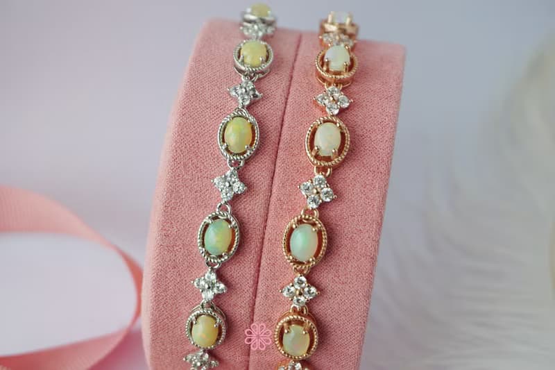 Natural Opal Bracelet Silver925.