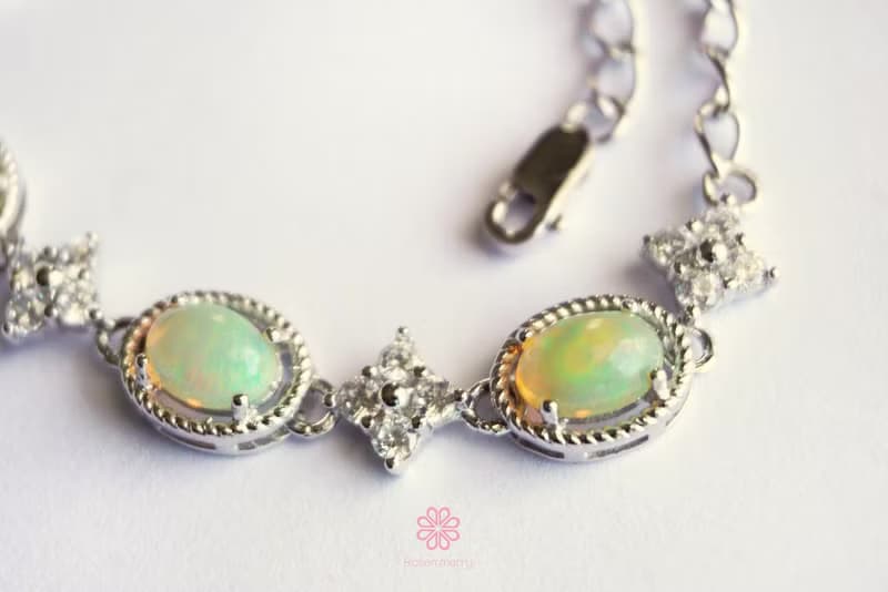Natural Opal Bracelet Silver925.