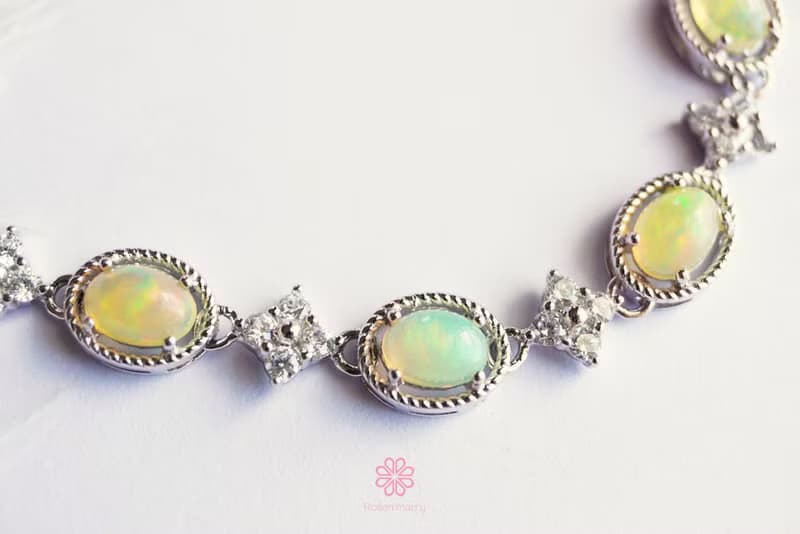 Natural Opal Bracelet Silver925.