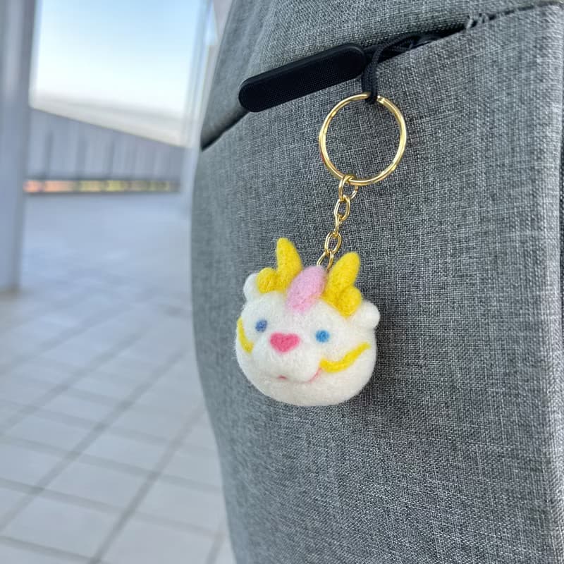 幸福龍來 羊毛氈鑰匙圈 療癒 送禮 龍年吉祥物