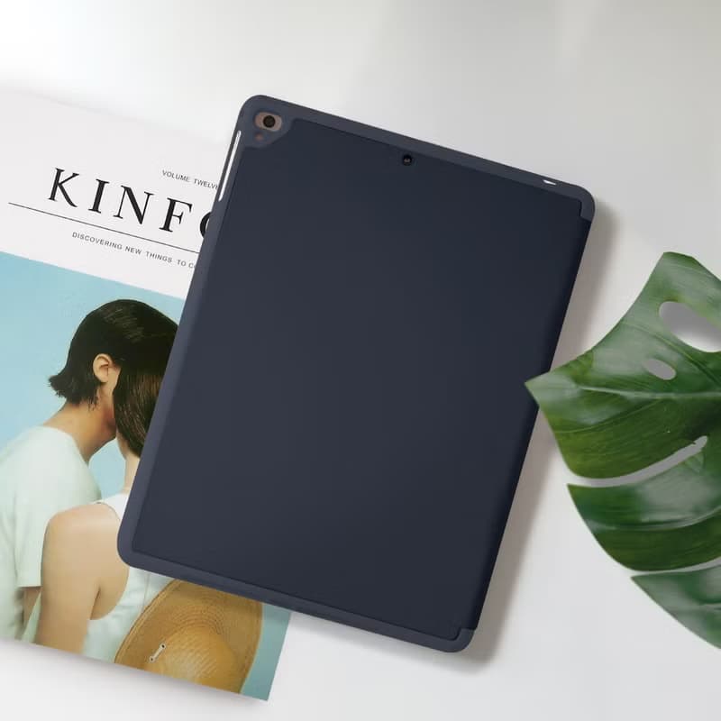 iPad 12.9/Air5/iPad 9/mini 7 柔白香氛花朵 皮革平板保護套
