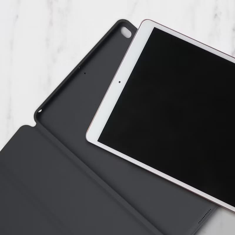 iPad 12.9/Air5/iPad 9/mini 7 柔白香氛花朵 皮革平板保護套
