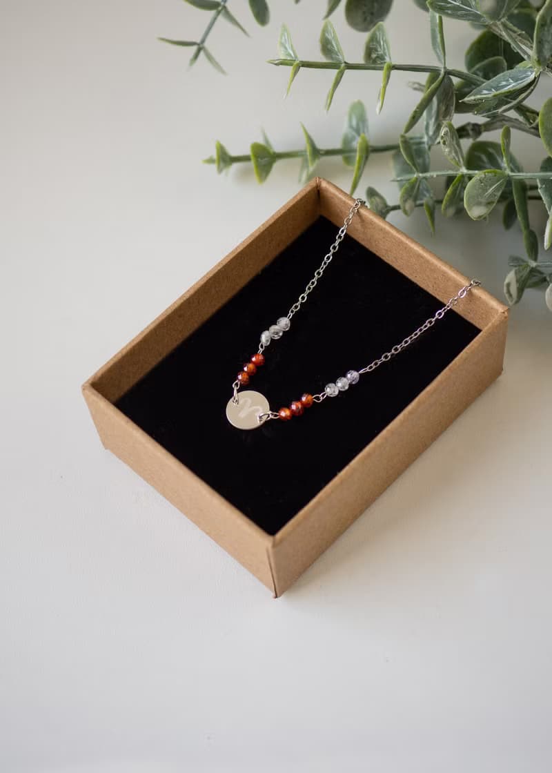 April birthstone, Aries Zodiac bracelet, Zircon, 925 silver, Christmas gift,
