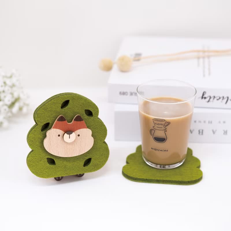 【好好吸杯墊-狐狸】磁吸收納 / 生活小物